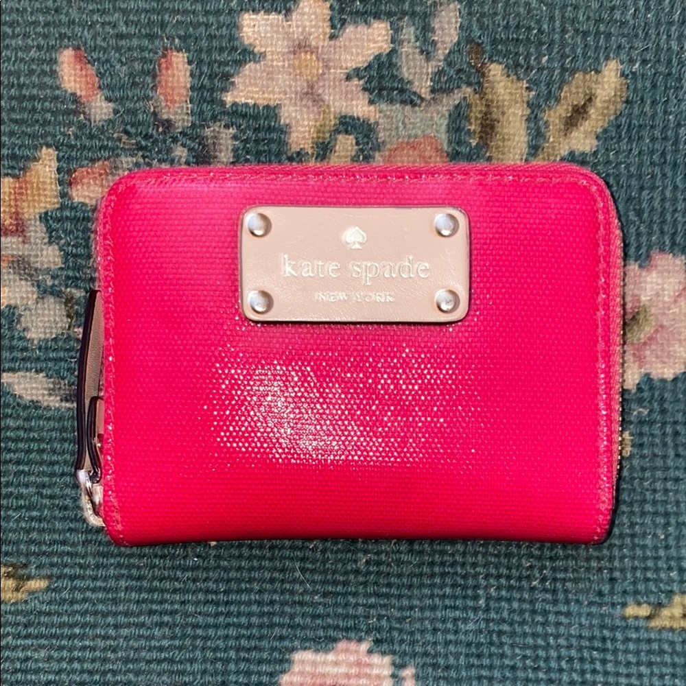 Kate Spade Pink zip around wallet